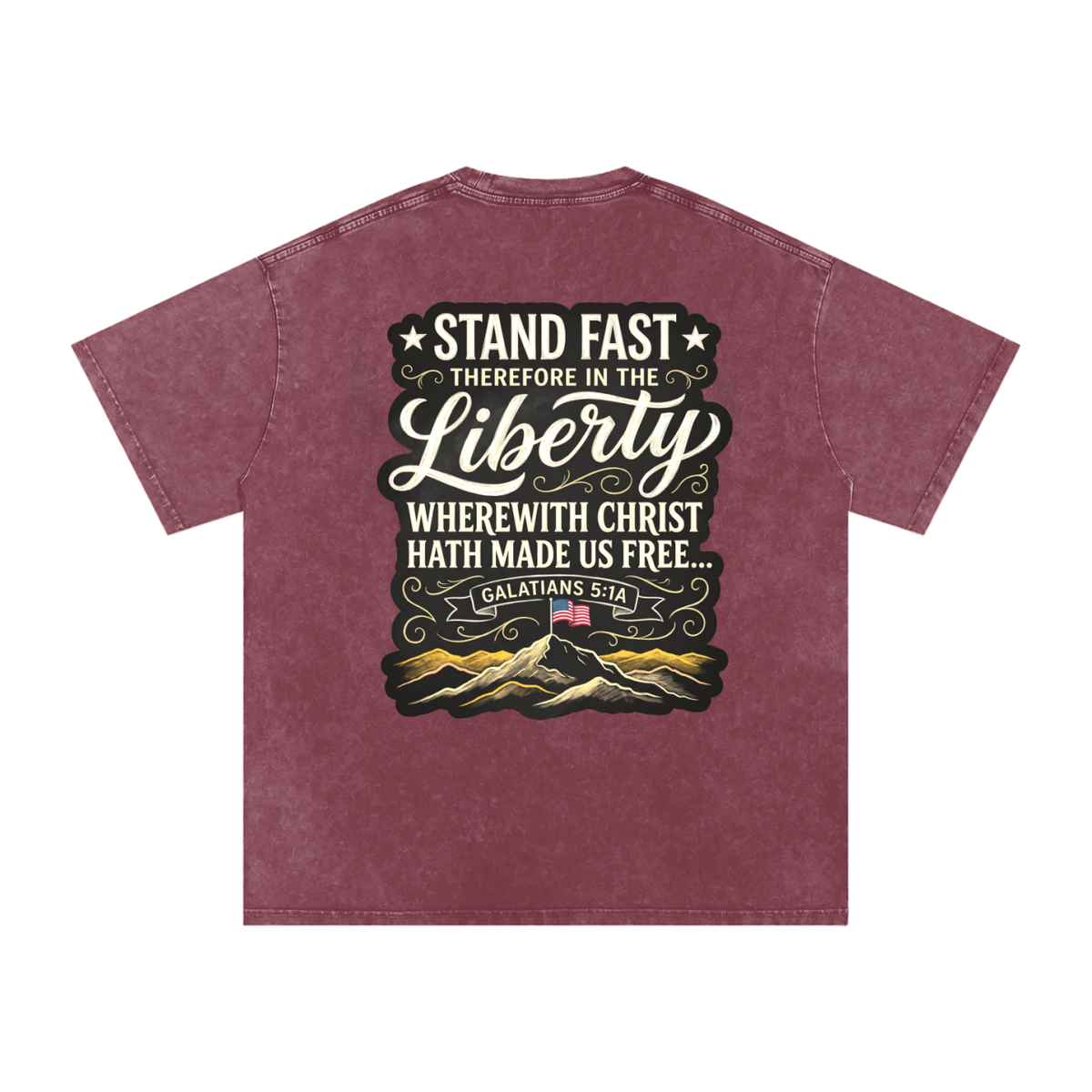 Liberty Snow Washed Oversized Cotton T-Shirt