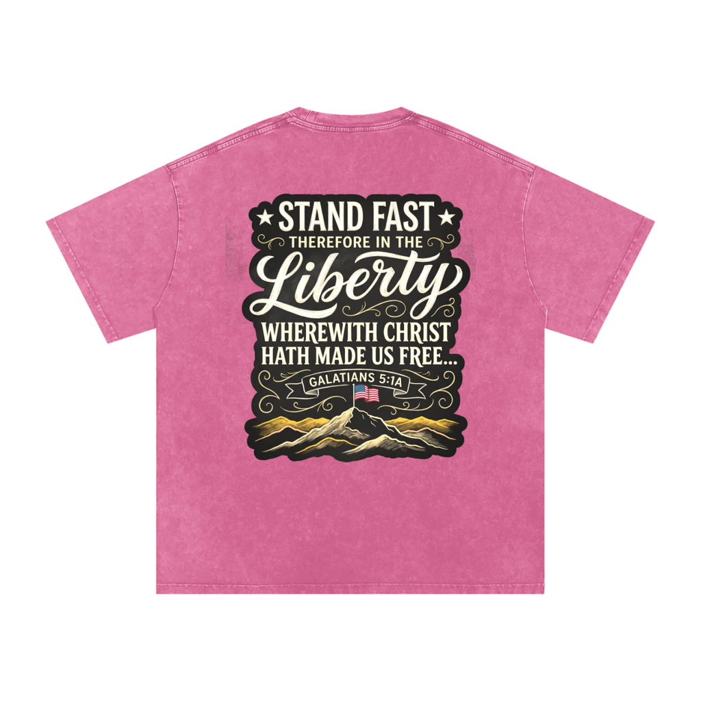 Liberty Snow Washed Oversized Cotton T-Shirt