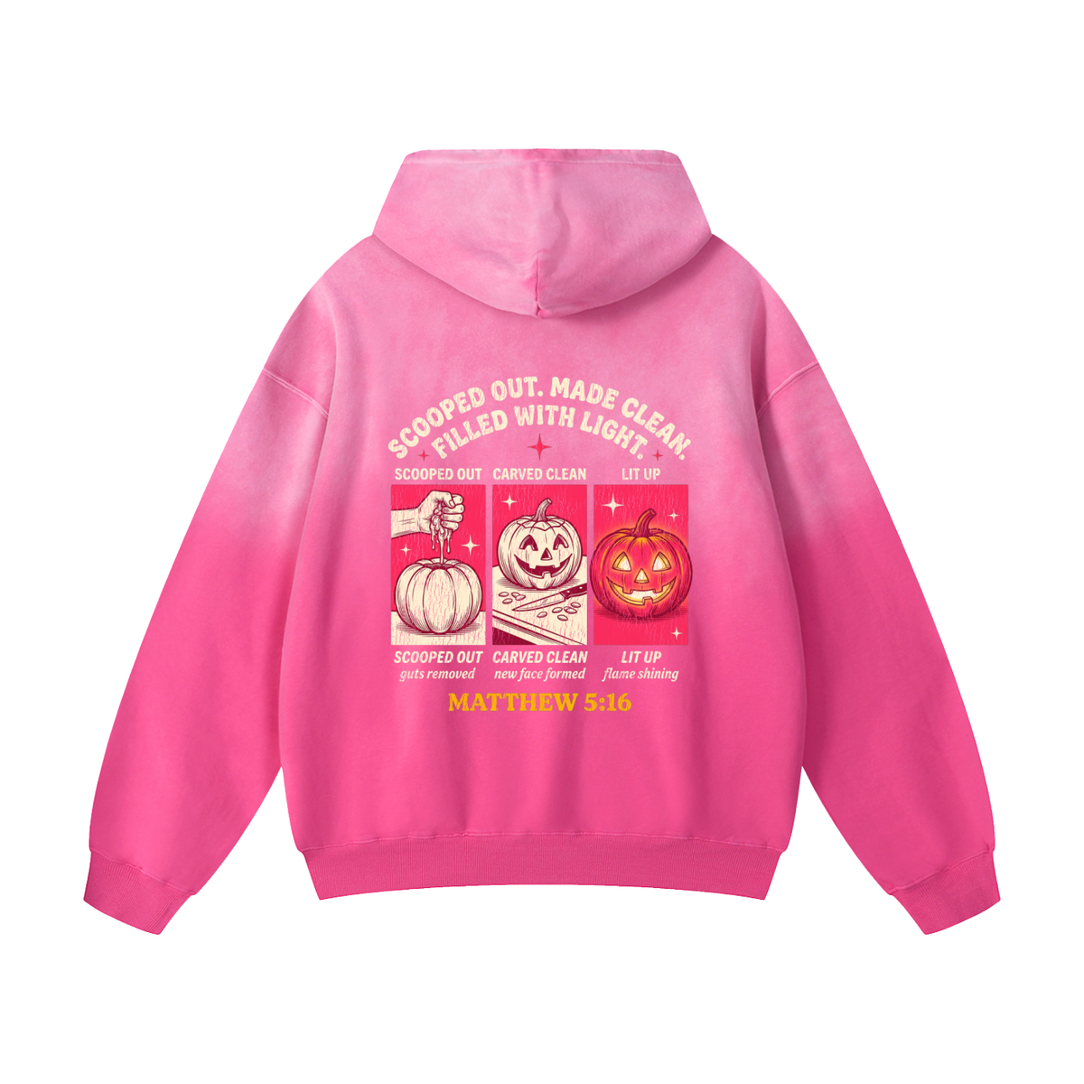 Scooped out Heavyweight Sunfade Oversized Hoodie
