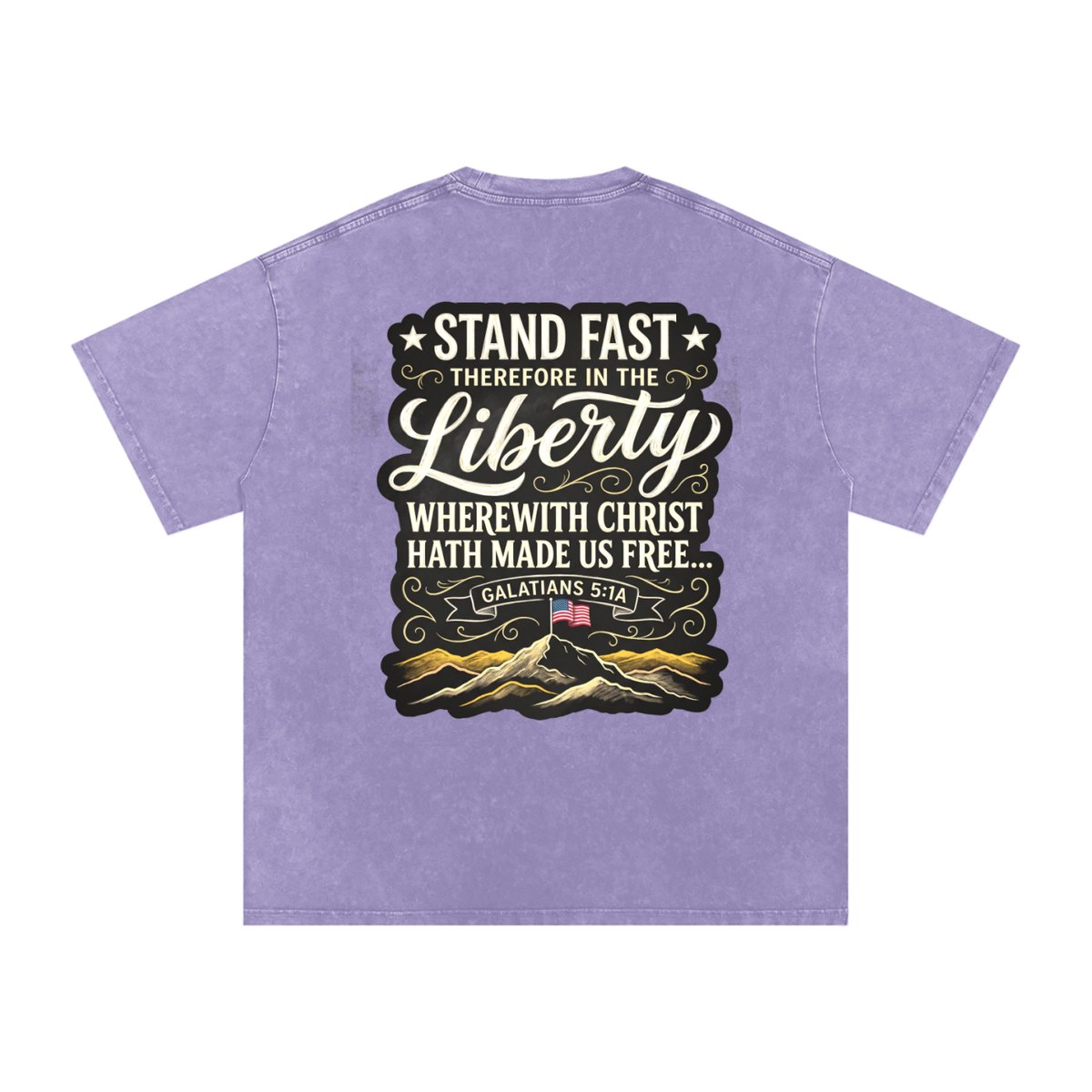 Liberty Snow Washed Oversized Cotton T-Shirt