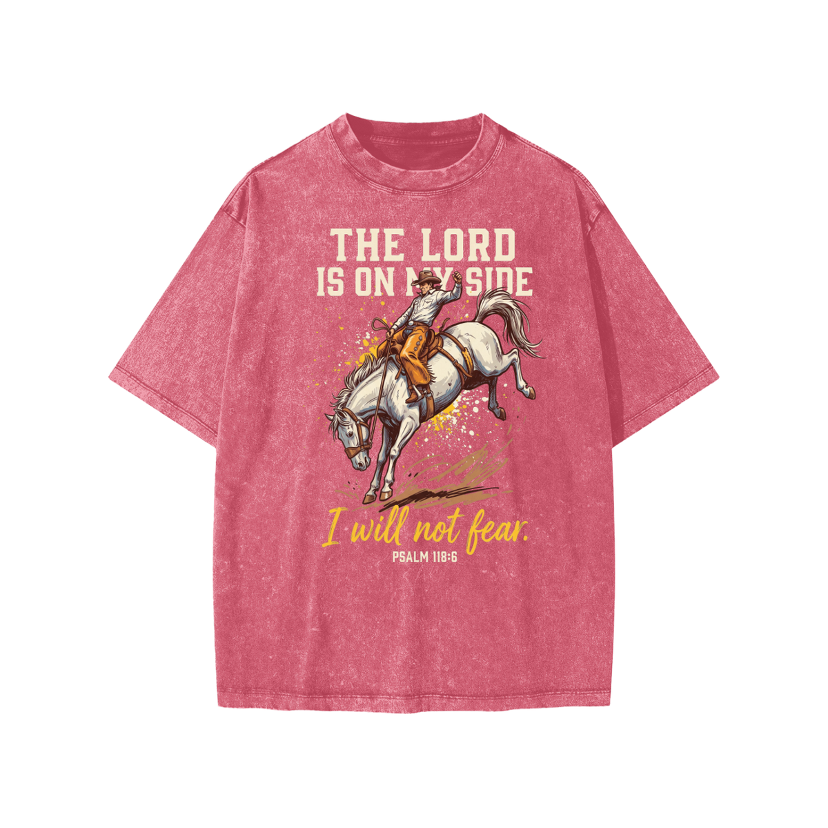 I Will Not Fear Snow Washed Kids' T-Shirt