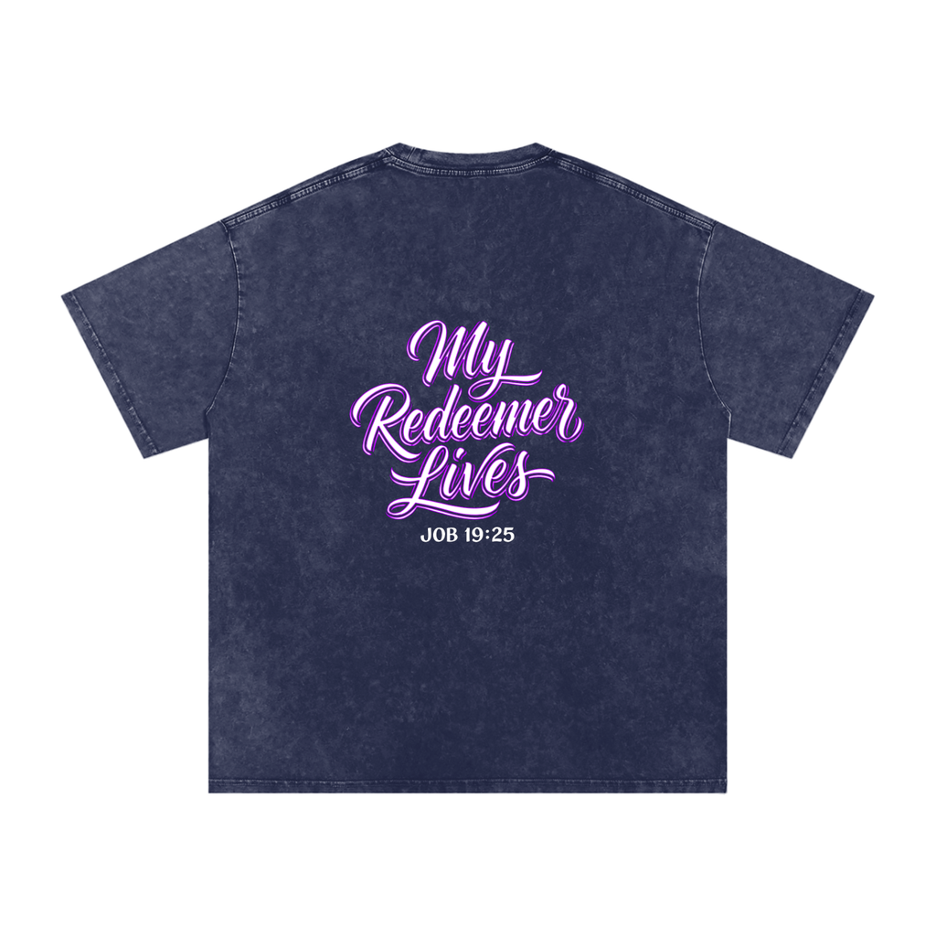 Redeemer Snow Washed Oversized Cotton T-Shirt