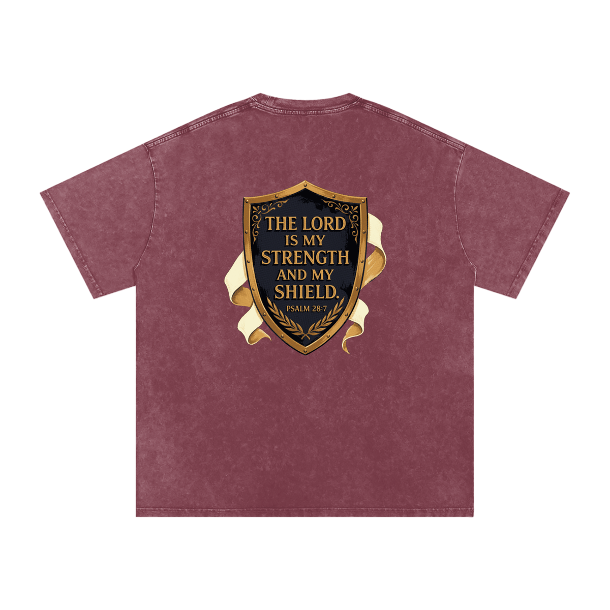 Shield Snow Washed Oversized Cotton T-Shirt