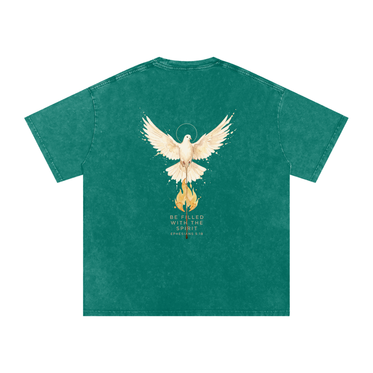 Be filled Snow Washed Oversized Cotton T-Shirt