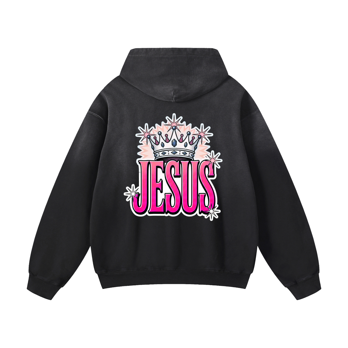 Jesus Heavyweight Sunfade Oversized Hoodie