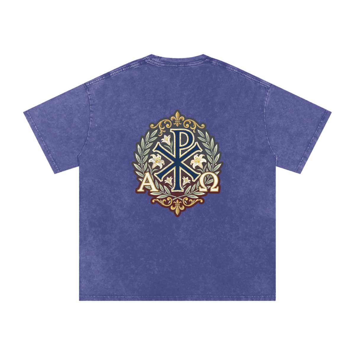 Jesus Christ Snow Washed Oversized Cotton T-Shirt