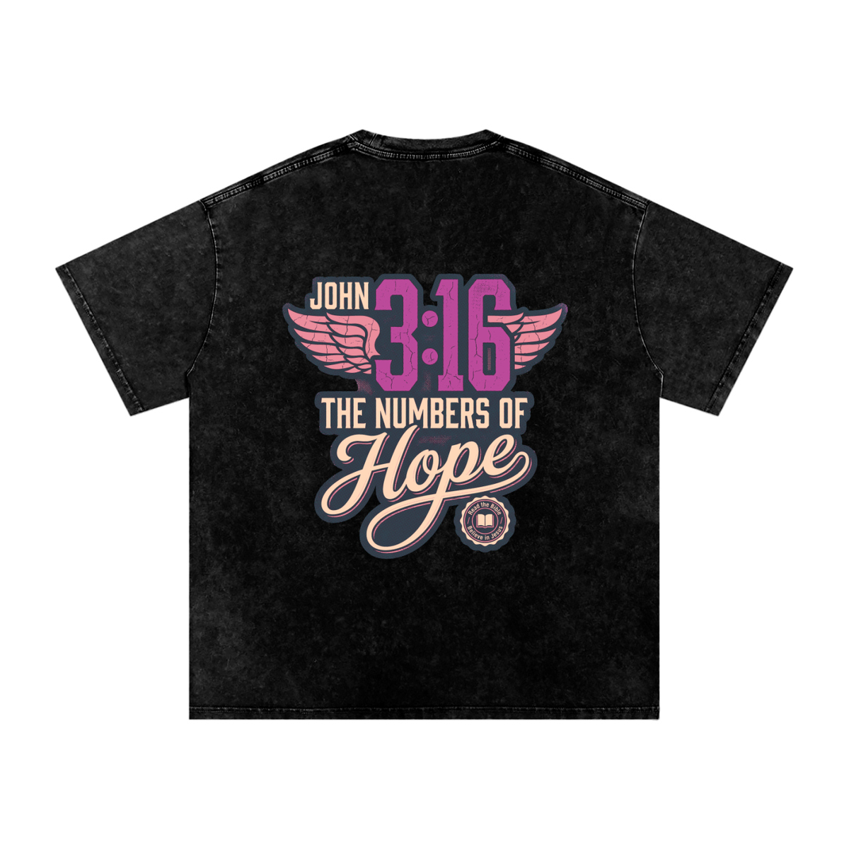 316 Snow Washed Oversized Cotton T-Shirt