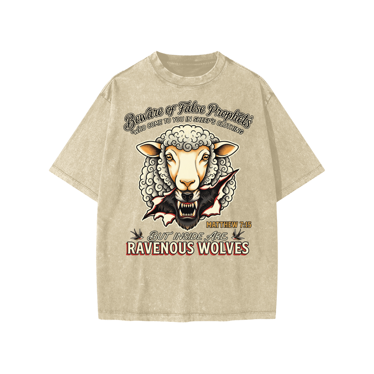 Wolves Snow Washed Kids' T-Shirt