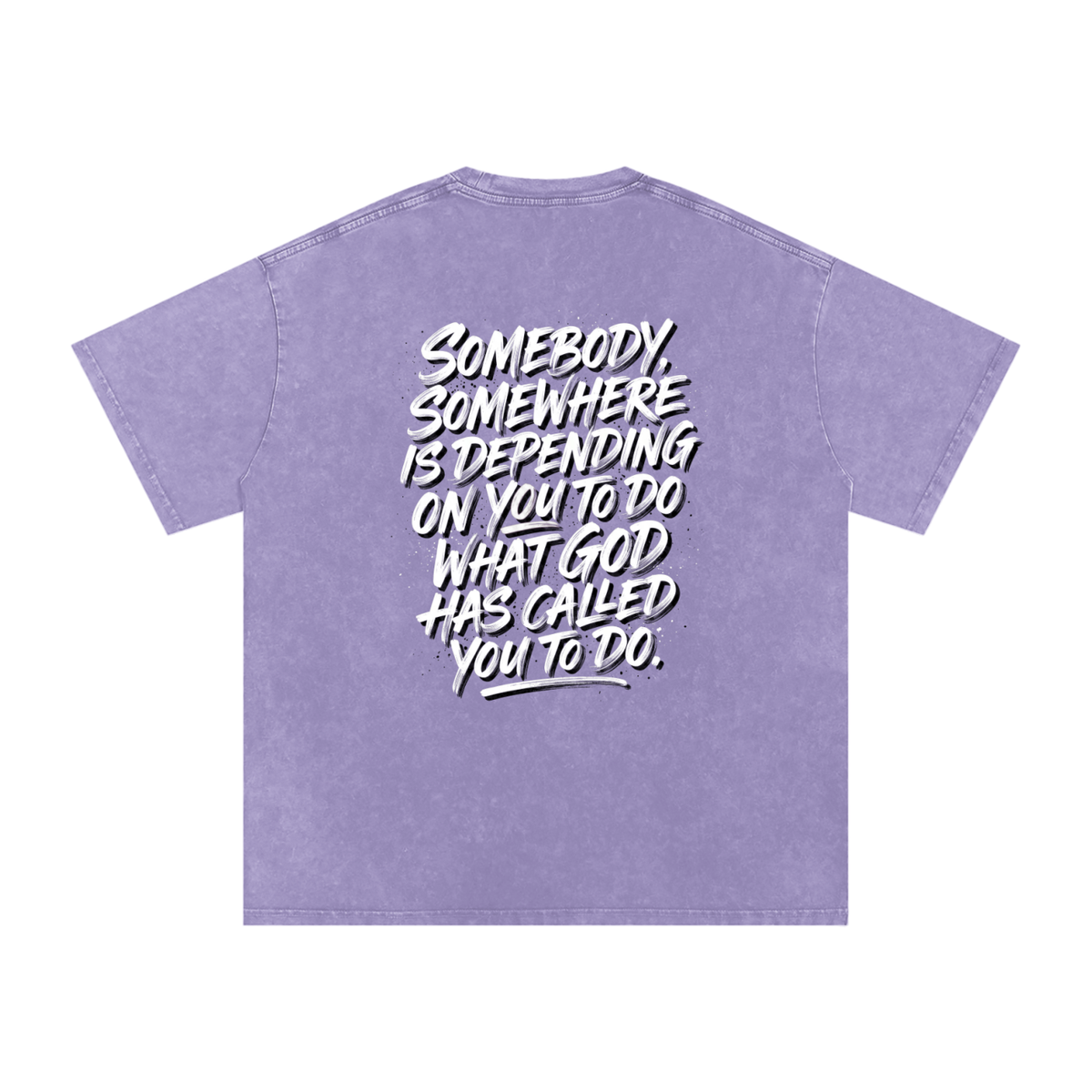 Someone somewhere Snow Washed Oversized Cotton T-Shirt