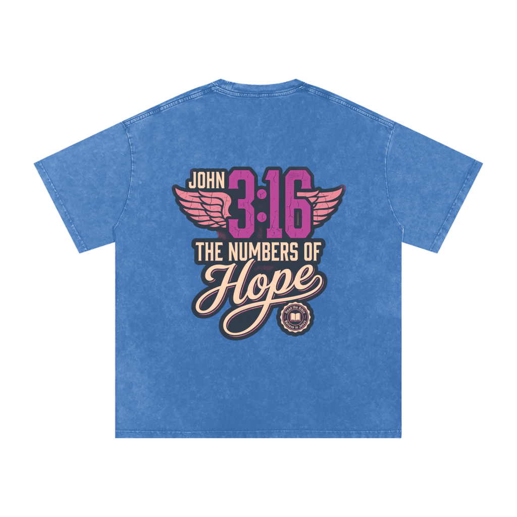 316 Snow Washed Oversized Cotton T-Shirt