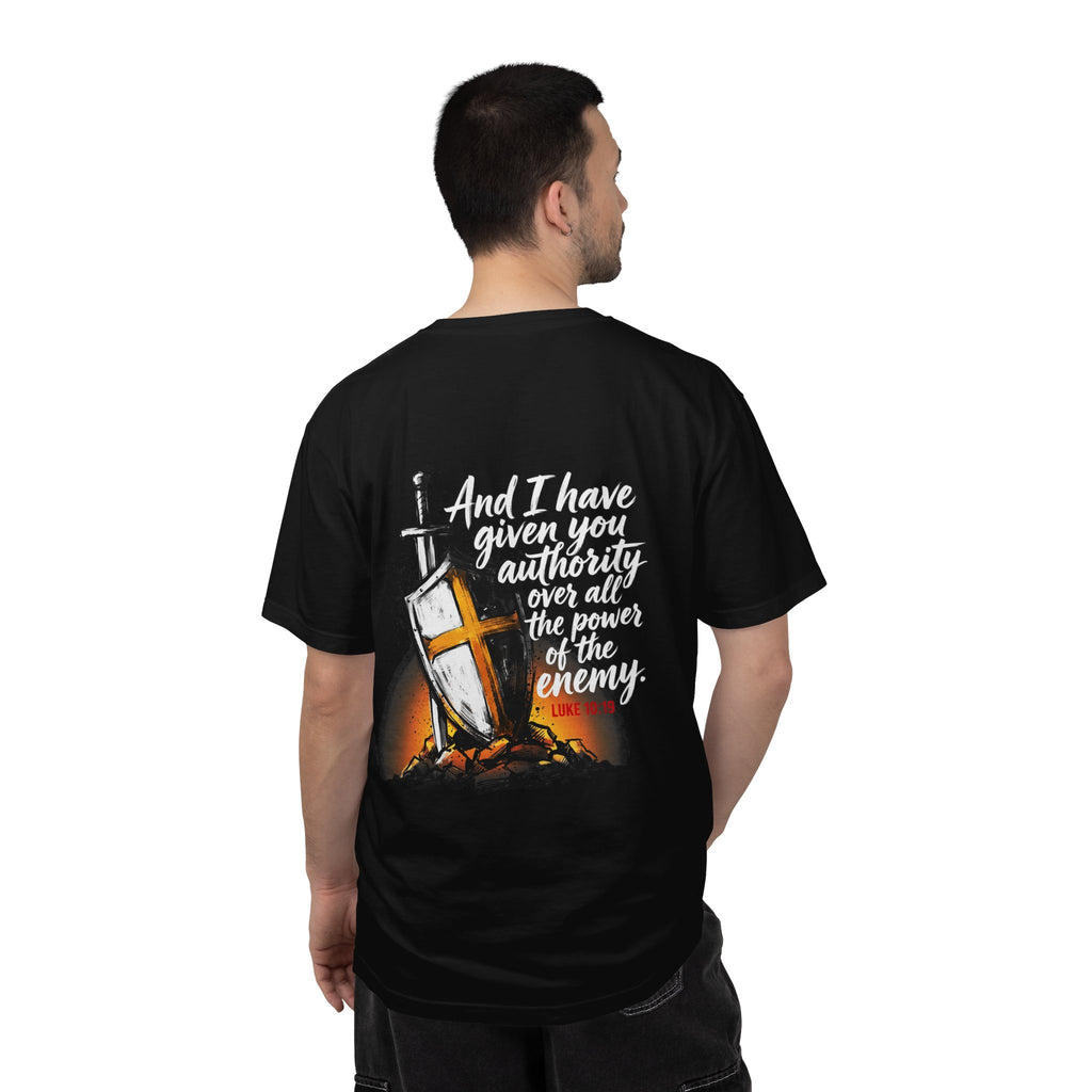 Christian Cross T-Shirt — 'I Have Given You Authority' Graphic Tee