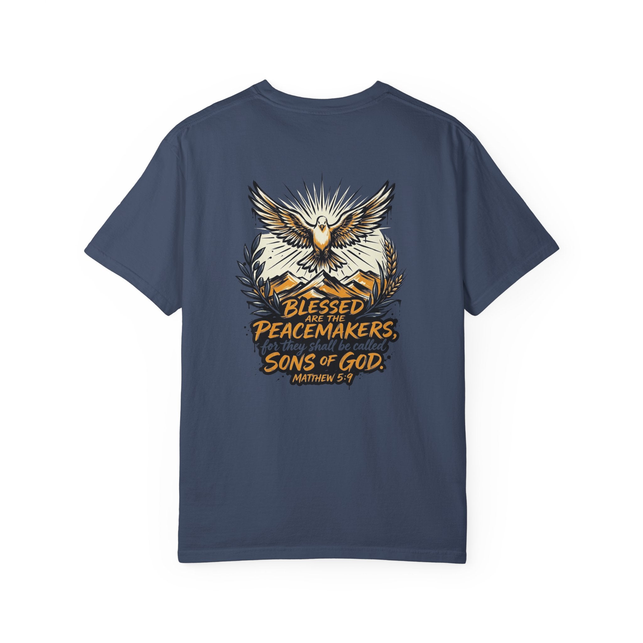 Blessed Peacemakers Dove T-Shirt — Matthew 5:9 Christian Tee