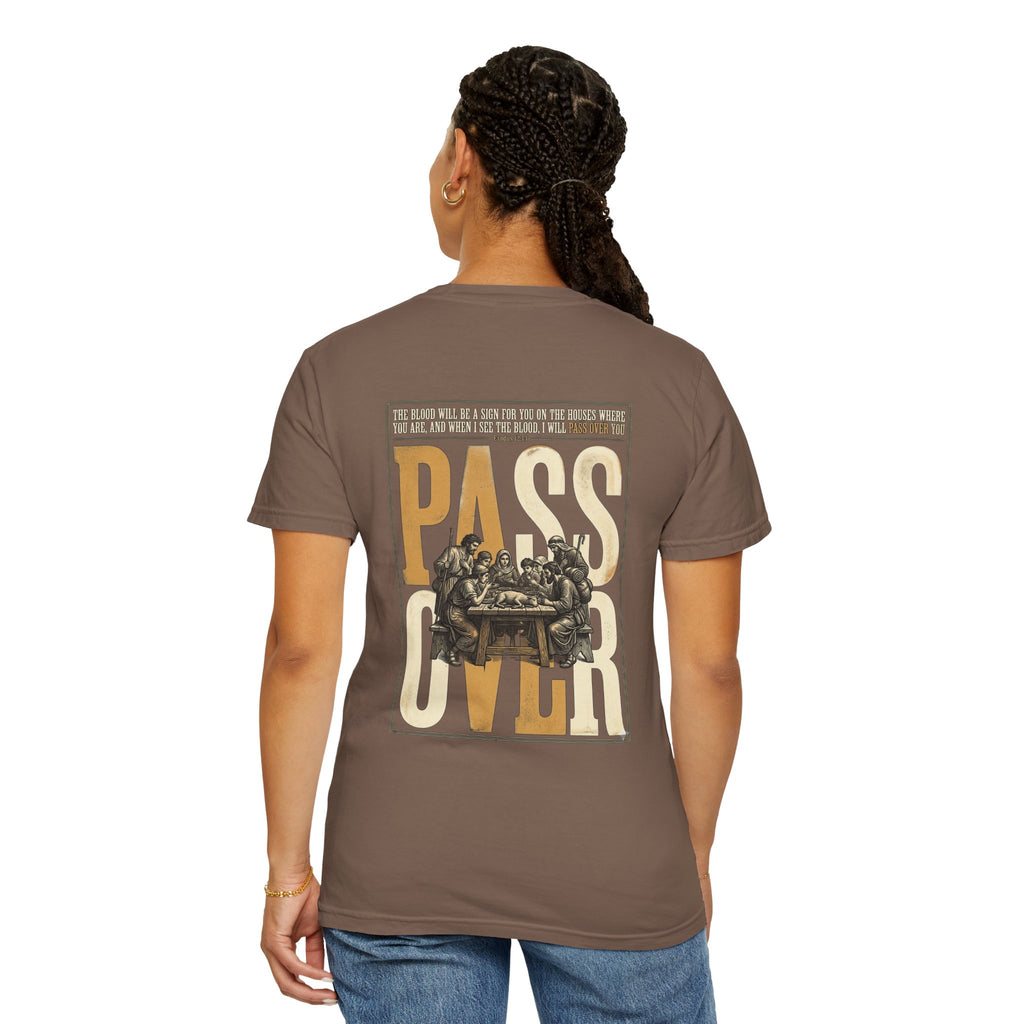 T-Shirt — "Pass Over" Vintage Seder Illustration Religious Holiday Tee