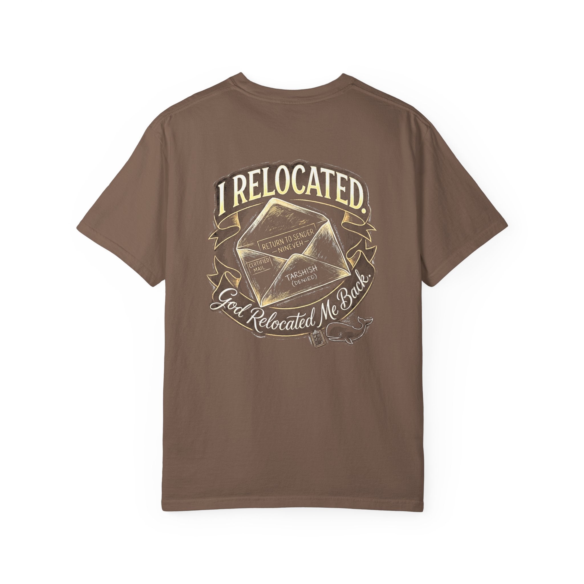 I Relocated T-Shirt — ‘I Relocated, God Relocated Me Back’ Christian Cross Graphic Tee