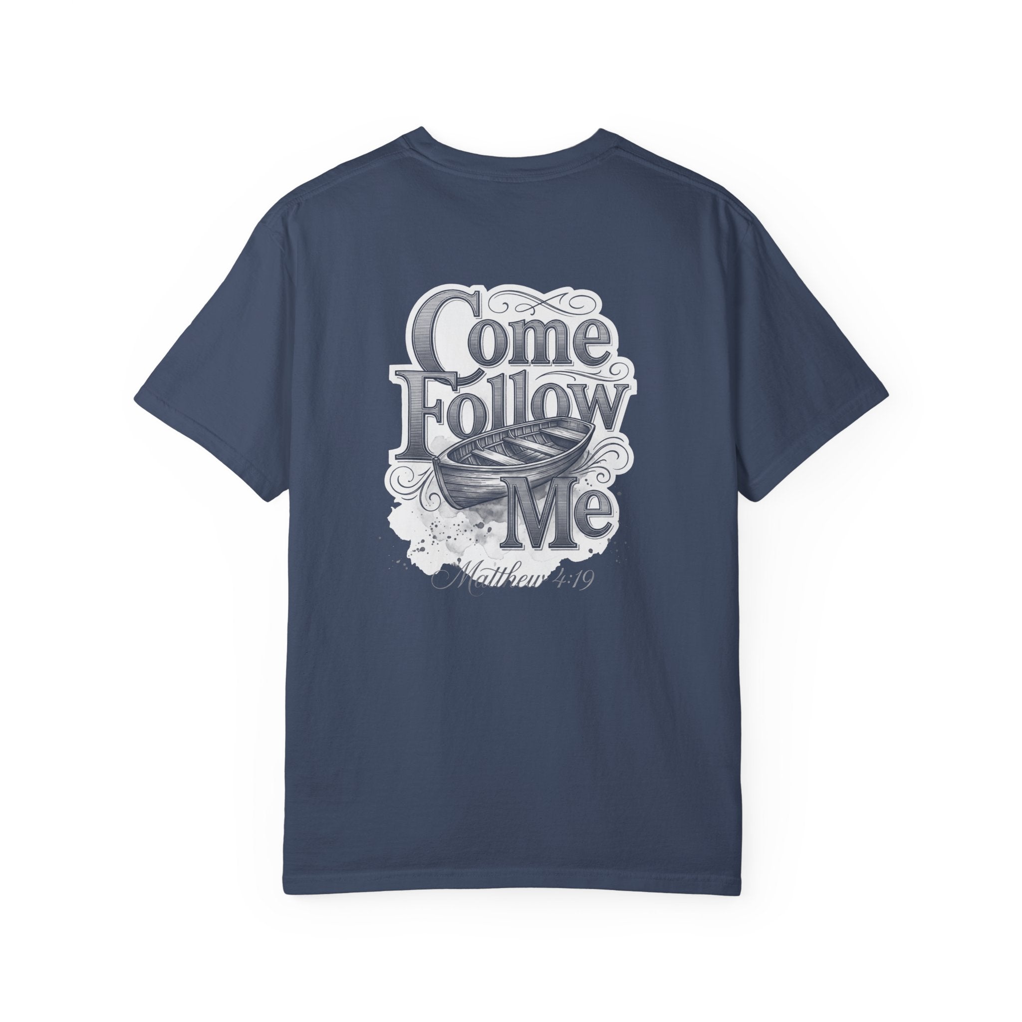 Come follow me Christian Cross T-Shirt — "I Surrender All" Vintage Faith Graphic Tee