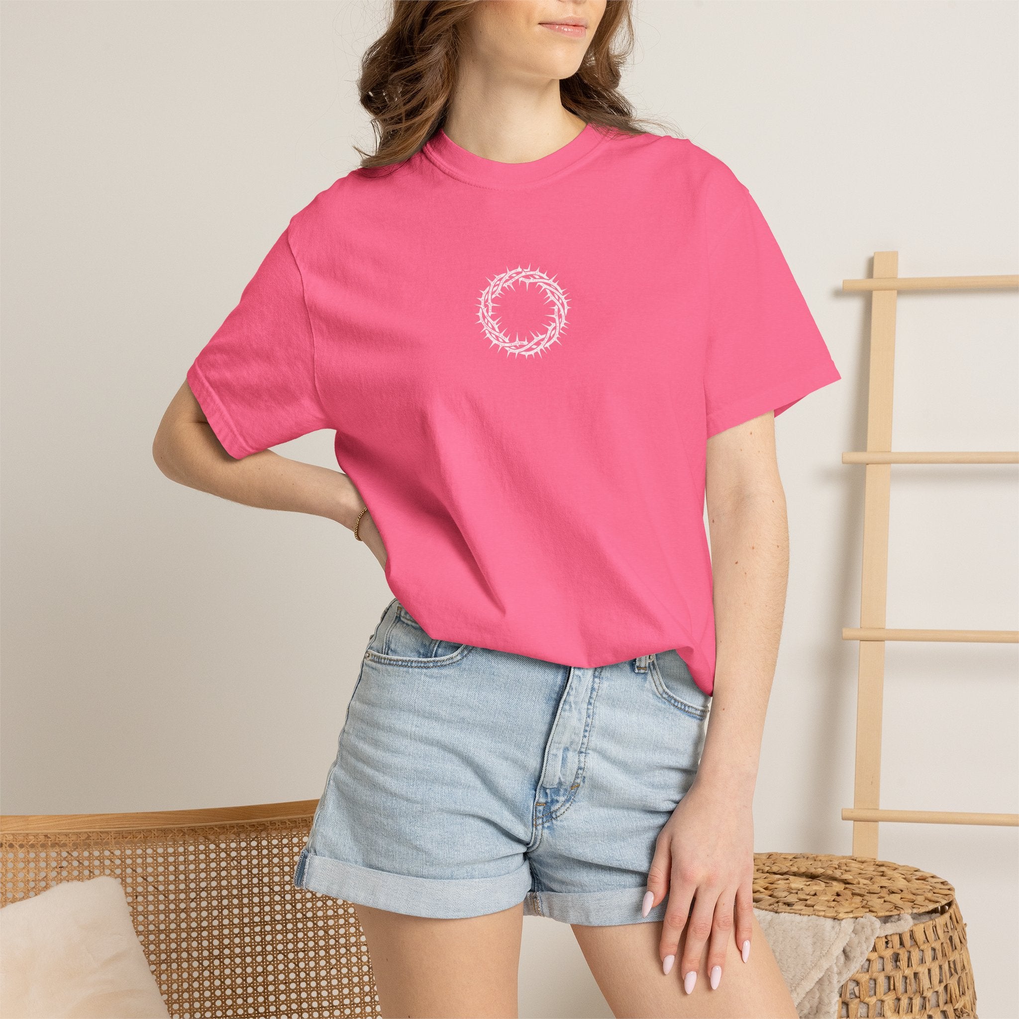 Christian T-Shirt – “The Light Shines in the Darkness” Graphic Tee