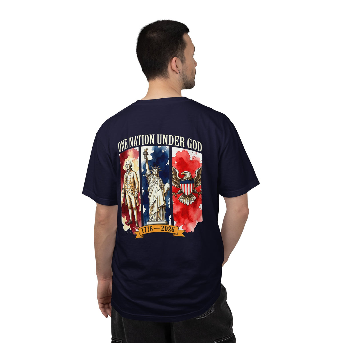 America "One Nation Under God" T-Shirt — Patriotic 1776–2026 Memorial Tee