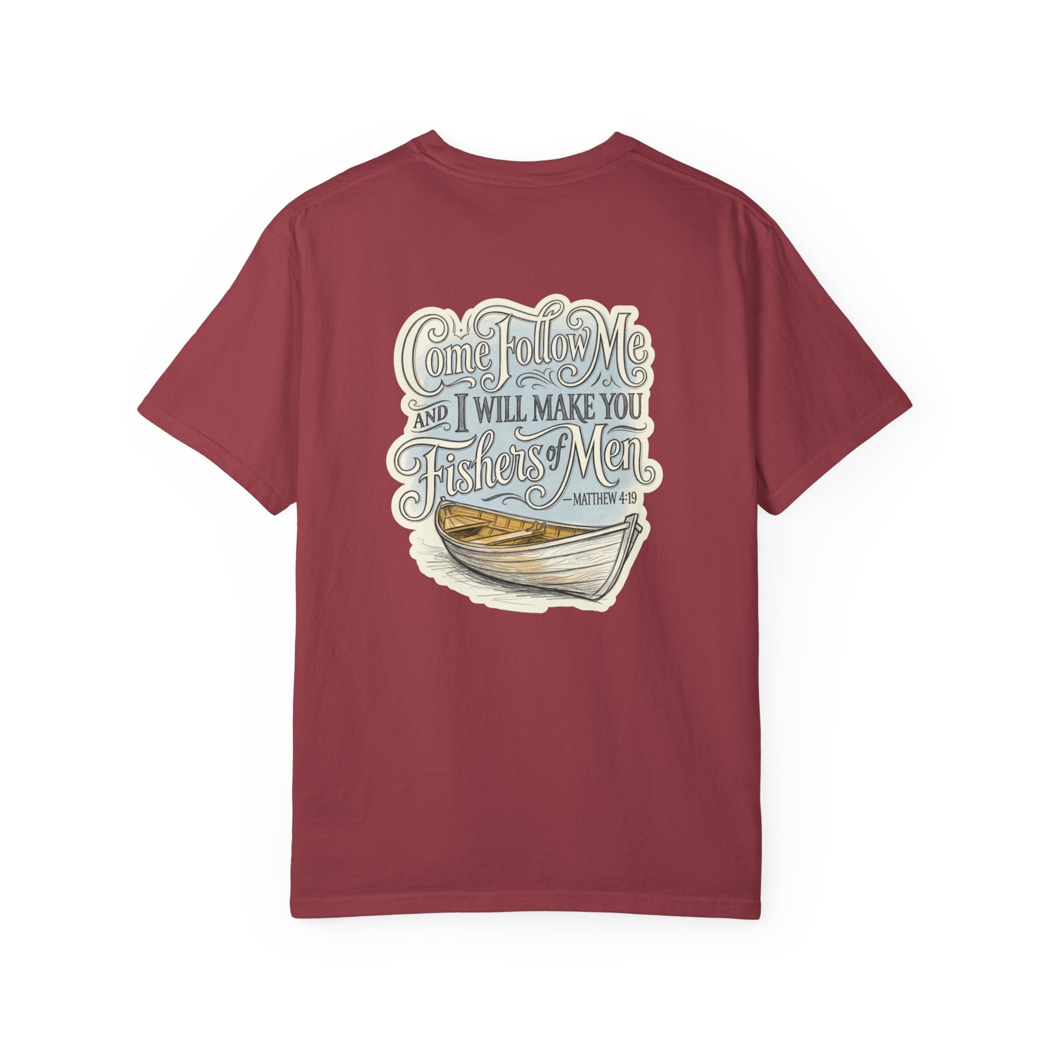 Faith Cross T‑Shirt — “Come Follow Me I Will Make You Fishers of Men” Graphic Tee