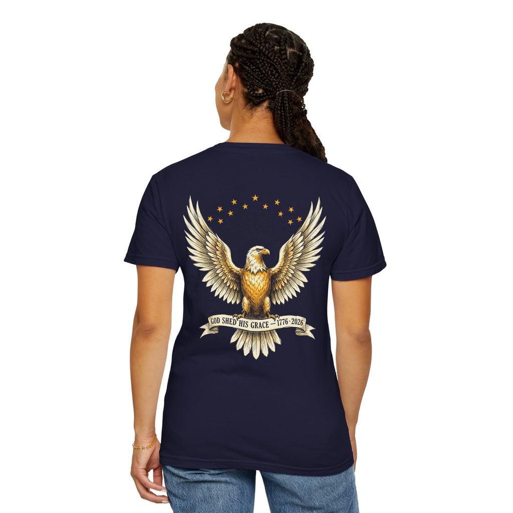 America Eagle T‑Shirt — Patriotic Eagle Graphic Tee with “America” Front Text