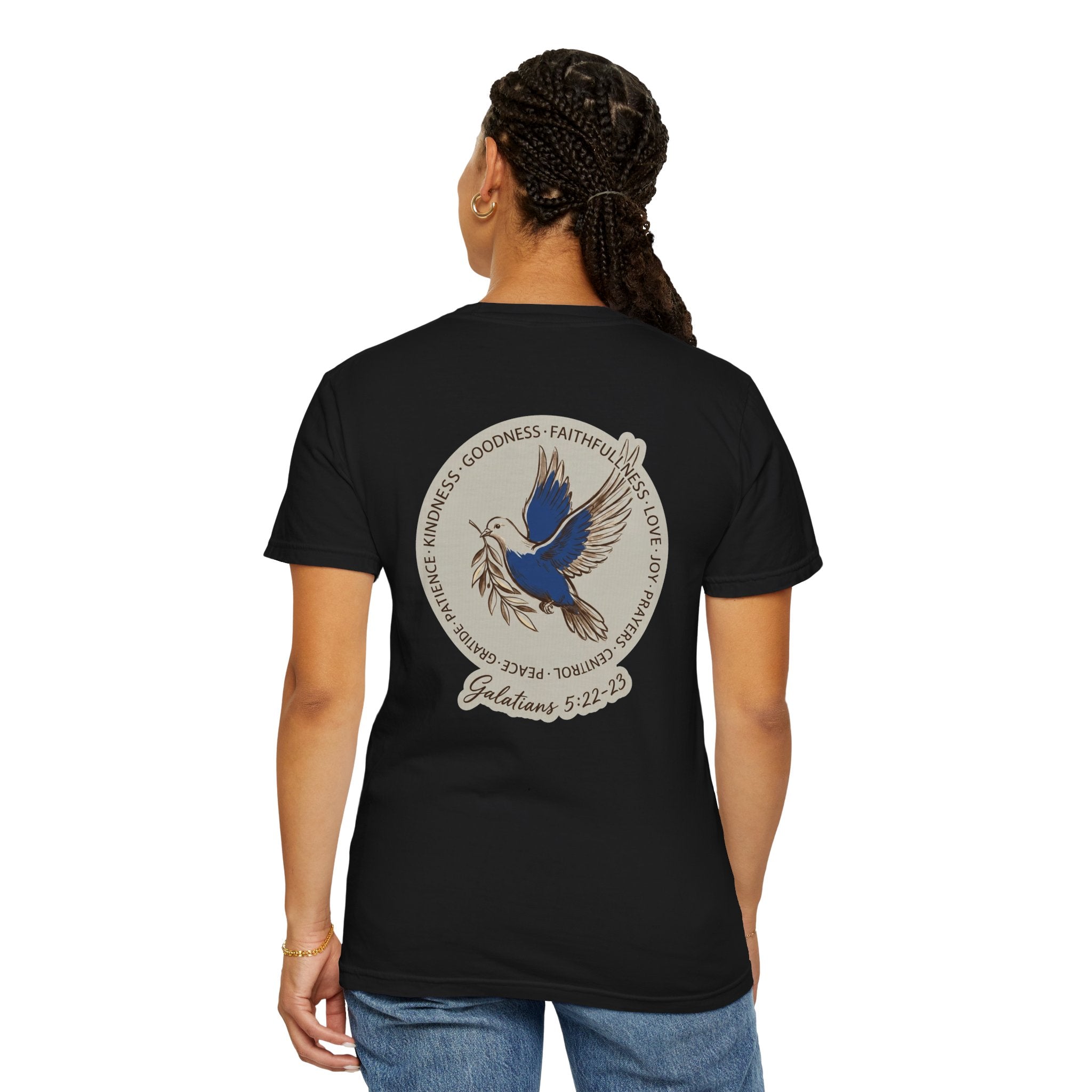 Christian Dove T-Shirt — Galatians 5:22-23 Fruit of the Spirit Tee