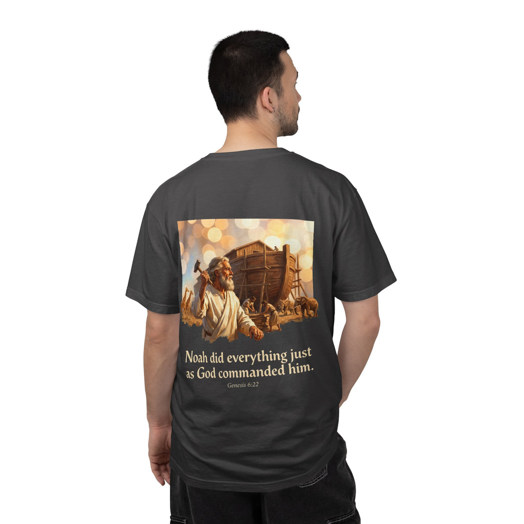 Noah's Ark Faith T-Shirt — "Noah did everything just as God commanded him."