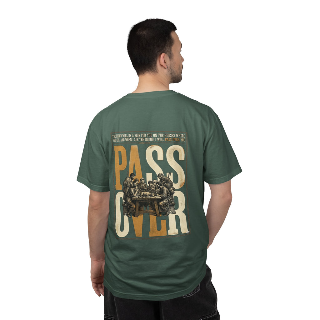T-Shirt — "Pass Over" Vintage Seder Illustration Religious Holiday Tee