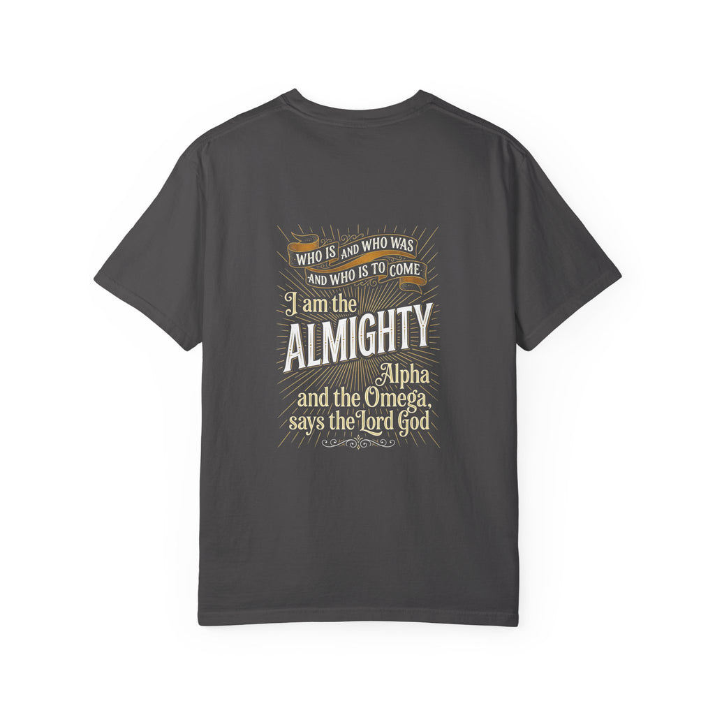 Almighty Cross T-Shirt — "I Am the Almighty" Scripture Tee