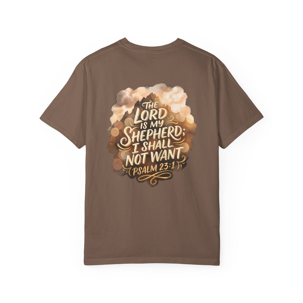 I shall not want T-shirt | Christian Cross Tee