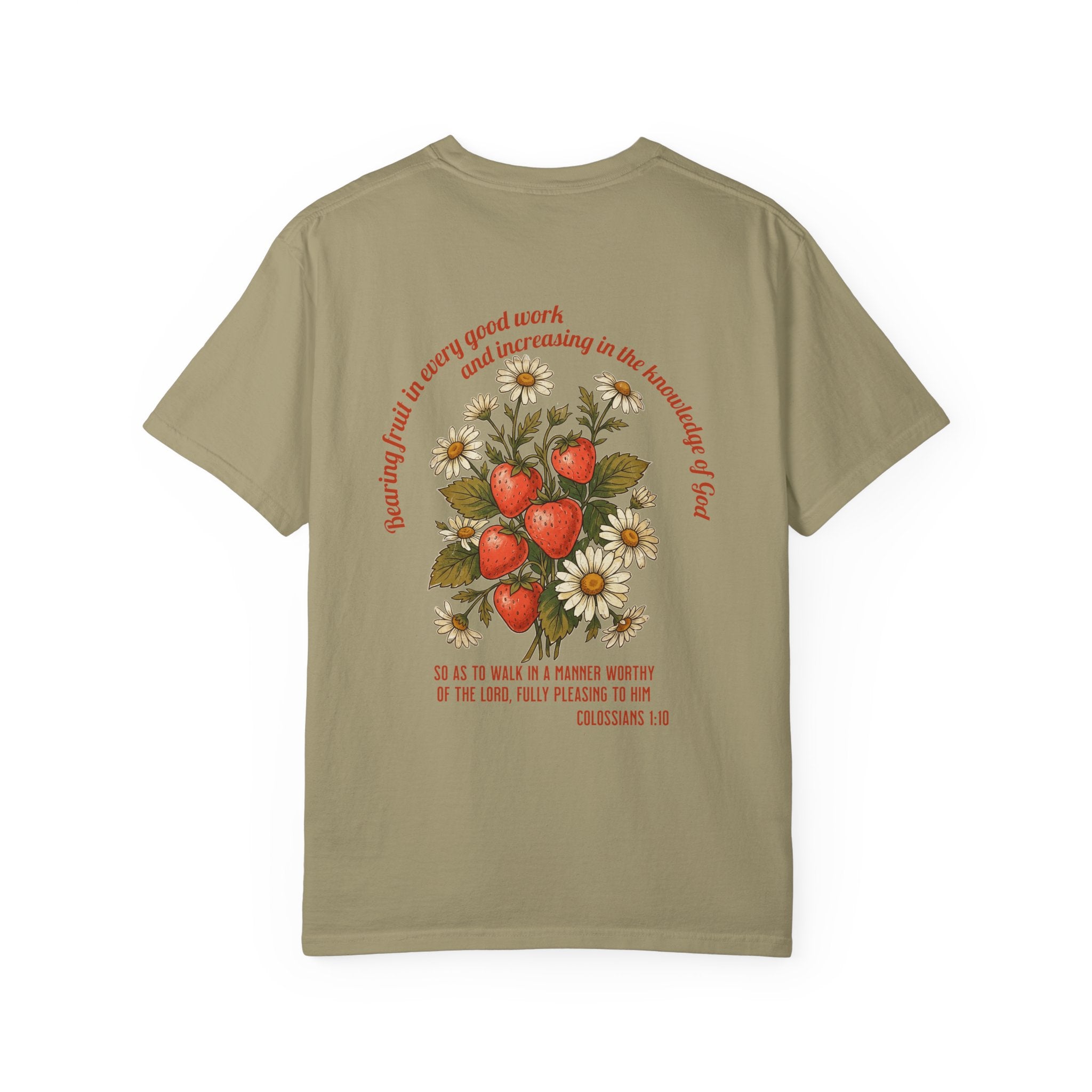 Floral Cross Tee — 'Seeds of a Very Good Work' Christian Graphic T-Shirt