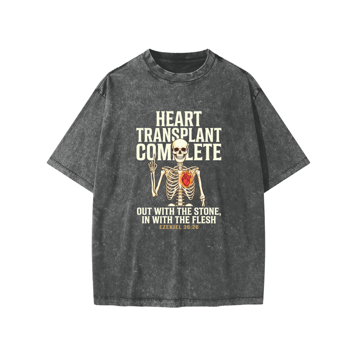 Heart Snow Washed Kids' T-Shirt