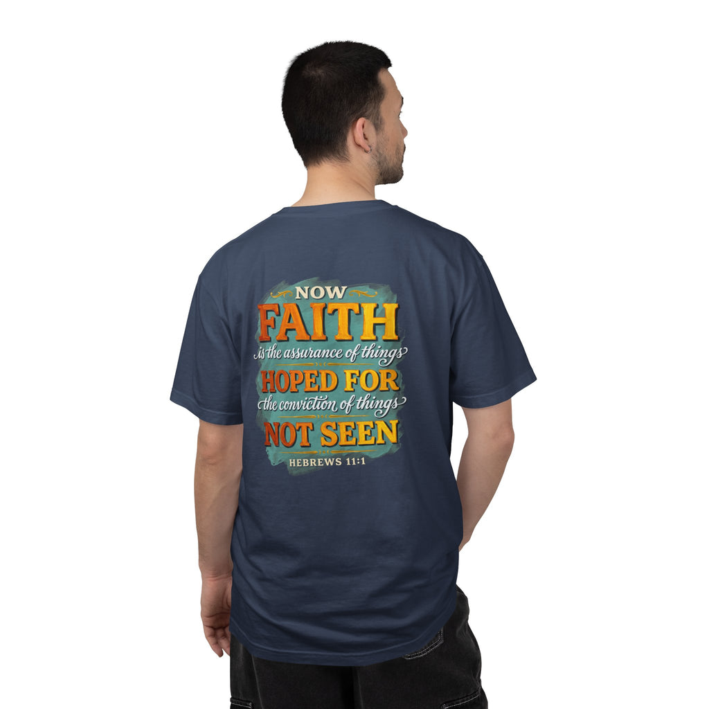 Faith Quote T-Shirt – "Now Faith...Hoped For, Not Seen" Christian Tee