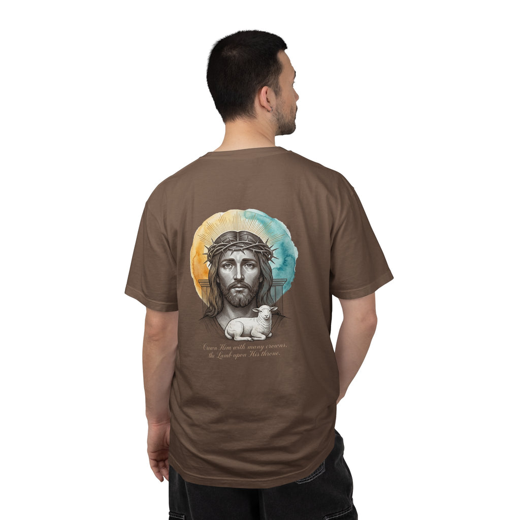 Christian Cross T-Shirt — Jesus with Lamb Graphic Tee