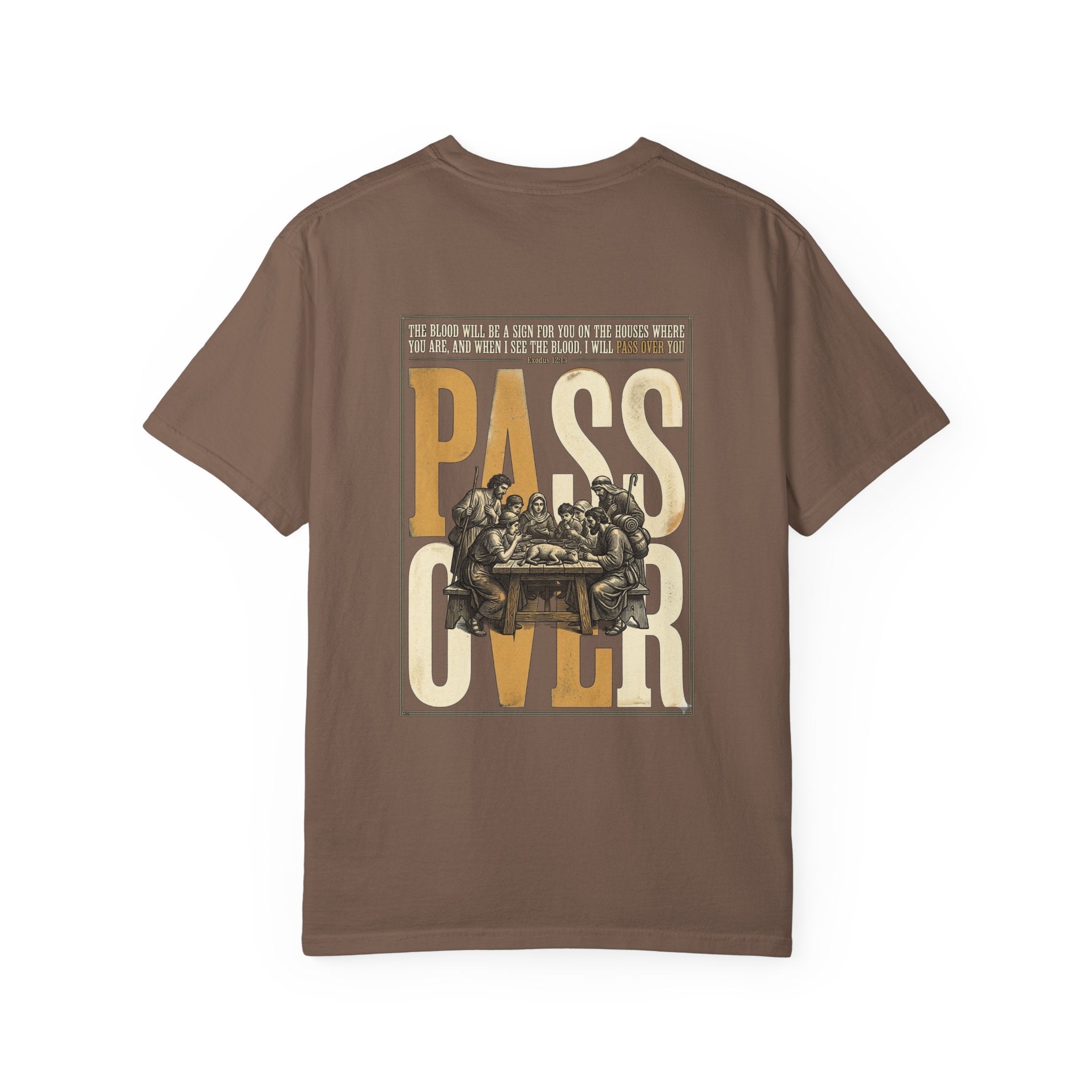 T-Shirt — "Pass Over" Vintage Seder Illustration Religious Holiday Tee