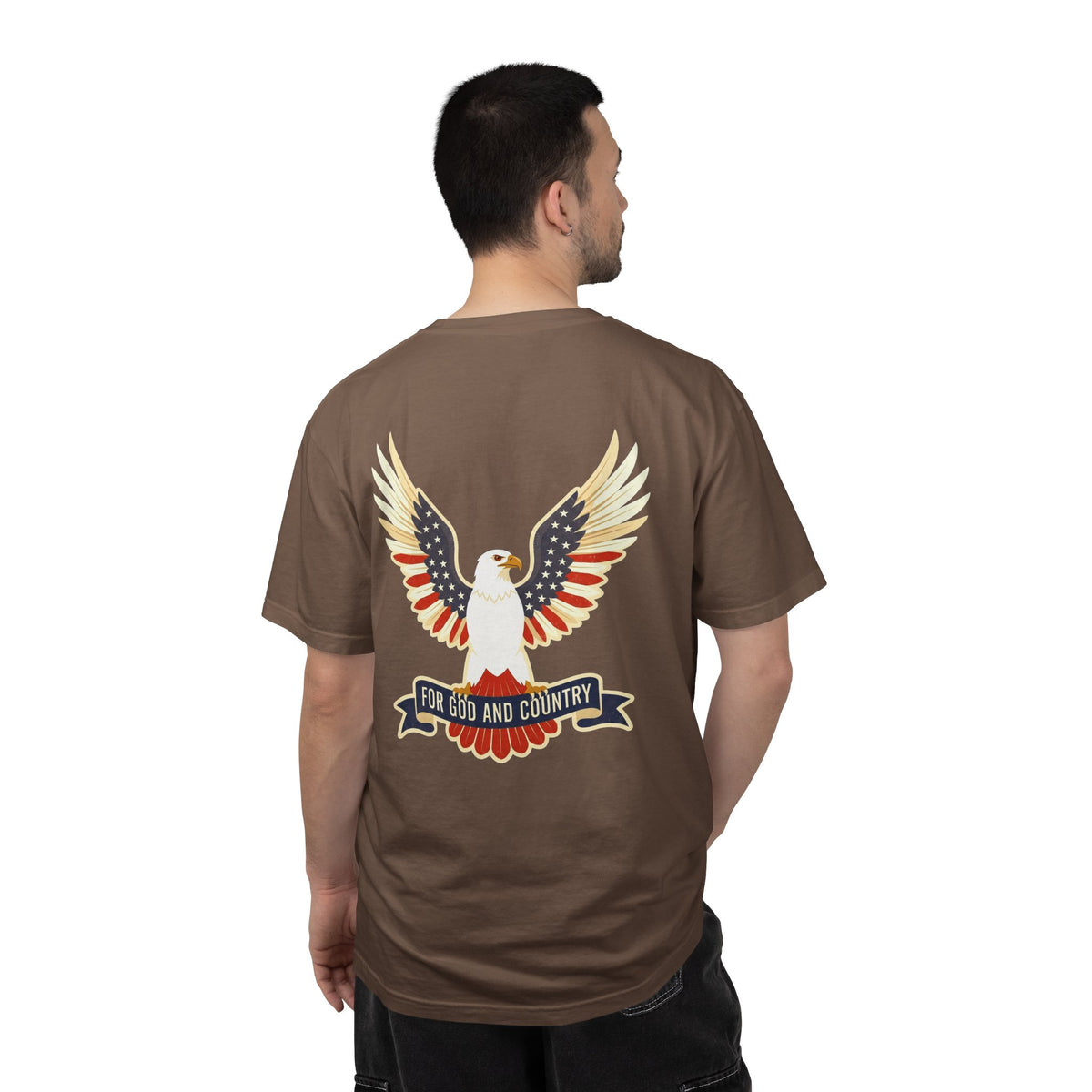 Patriotic Eagle 'America - For God and Country' T-Shirt