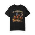 Christian Cowboy T-Shirt — "This Is God's Country" Psalm 96:11 Garment-Dyed Tee