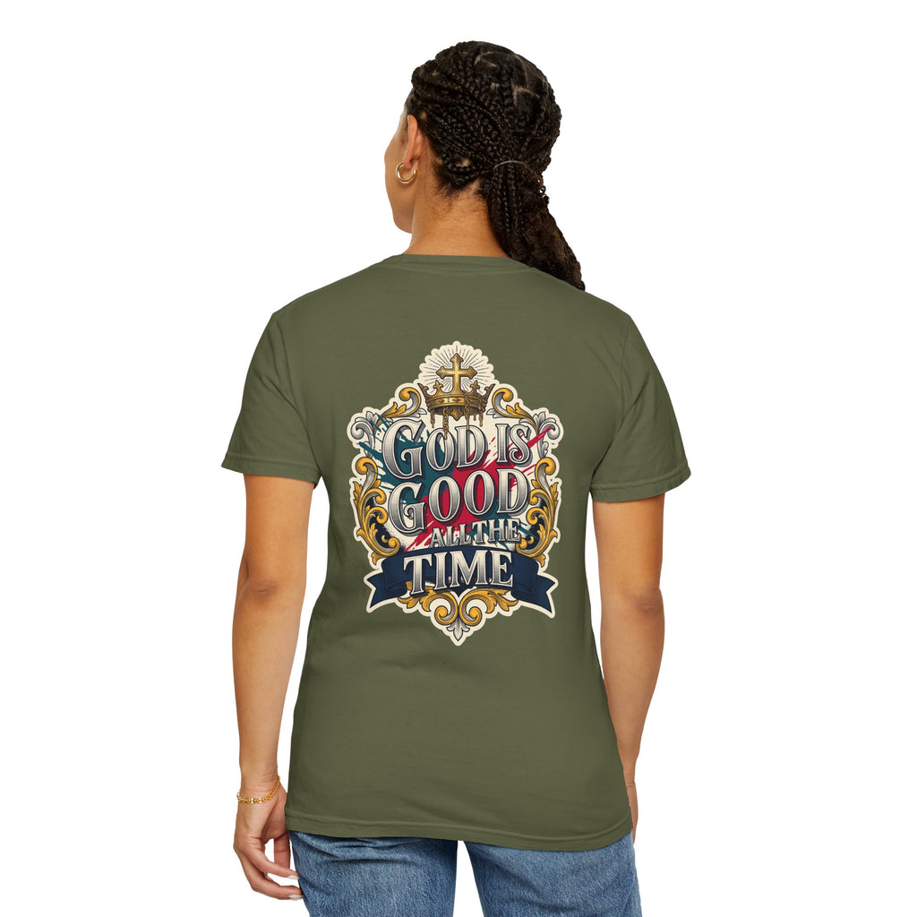 God Is Good All the Time T-Shirt — Religious Cross Graphic Tee