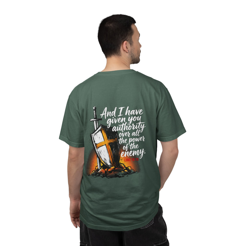 Christian Cross T-Shirt — 'I Have Given You Authority' Graphic Tee