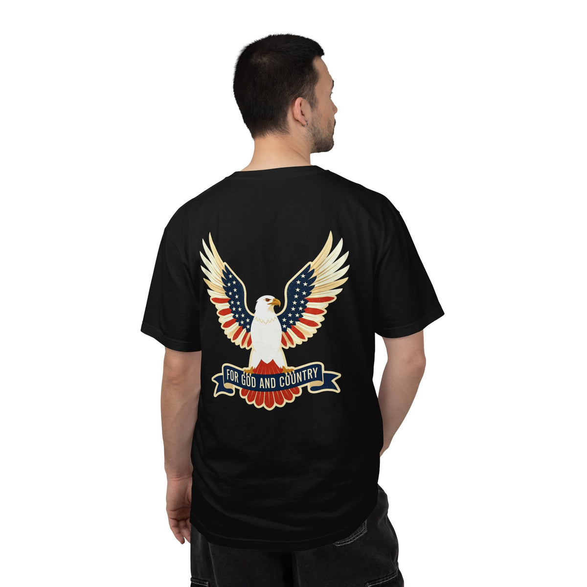 Patriotic Eagle 'America - For God and Country' T-Shirt