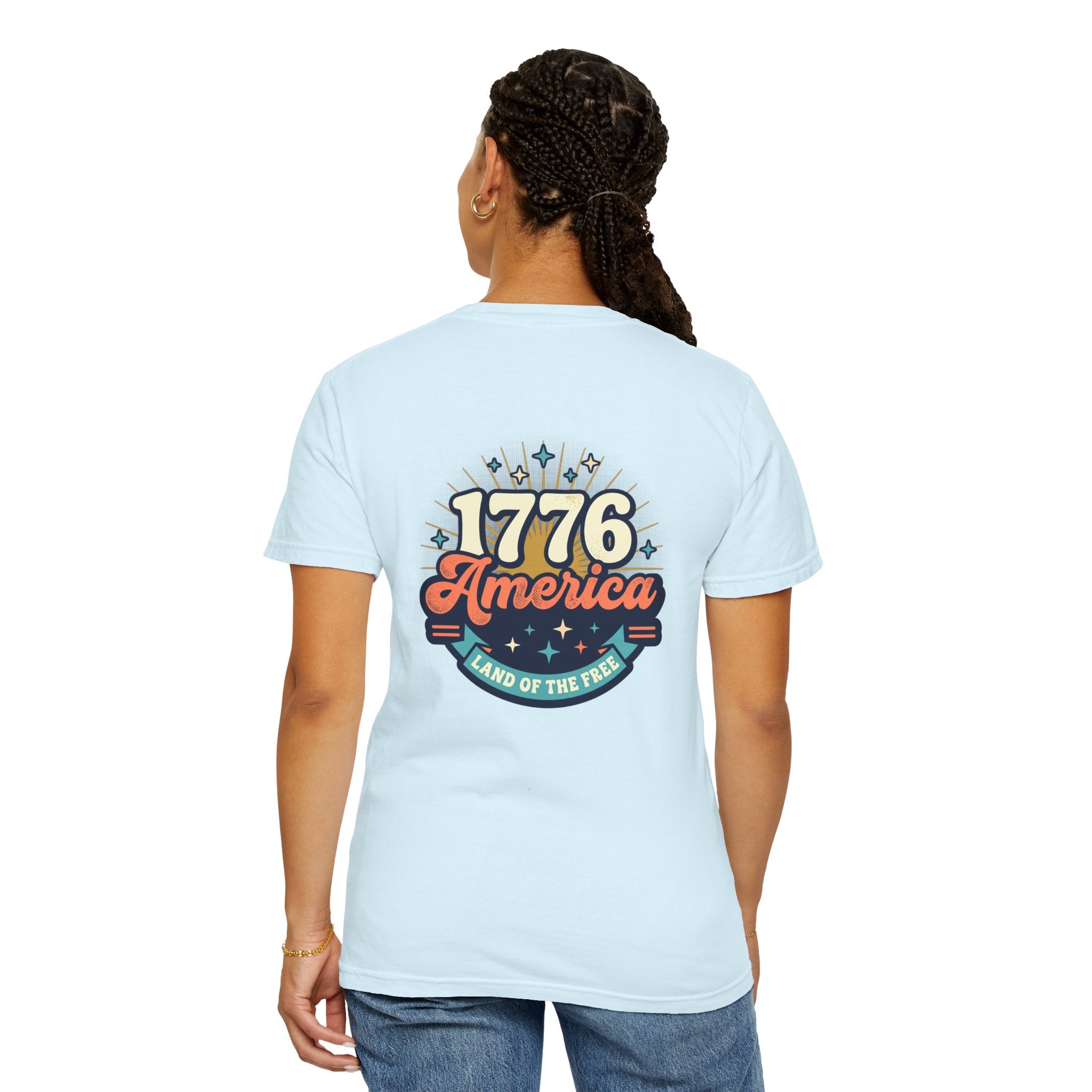 America 1776 Graphic T-Shirt — Patriotic ‘Land of the Free’ Tee