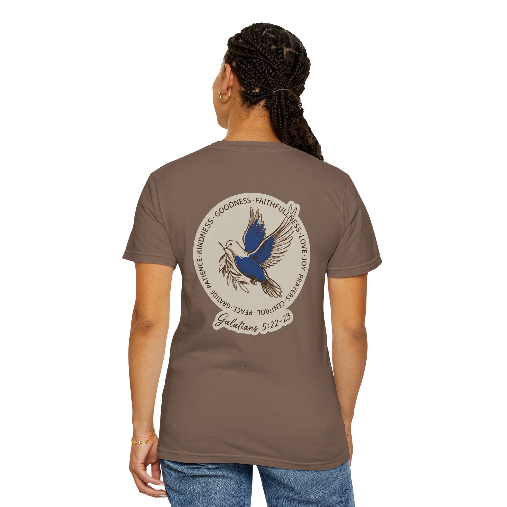 Christian Dove T-Shirt — Galatians 5:22-23 Fruit of the Spirit Tee