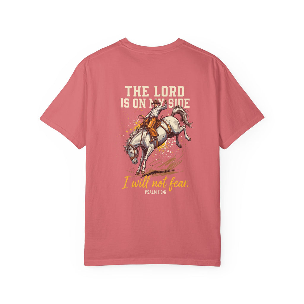 Christian Cross T-Shirt — "The Lord Is On My Side" Psalm 118:6 Graphic Tee