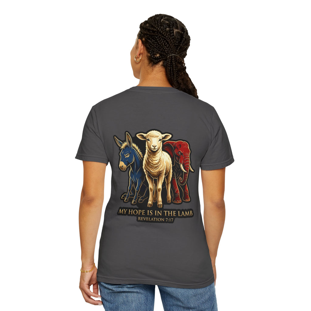 Christian Lamb Tee — "My Hope Is In The Lamb" Graphic T-Shirt