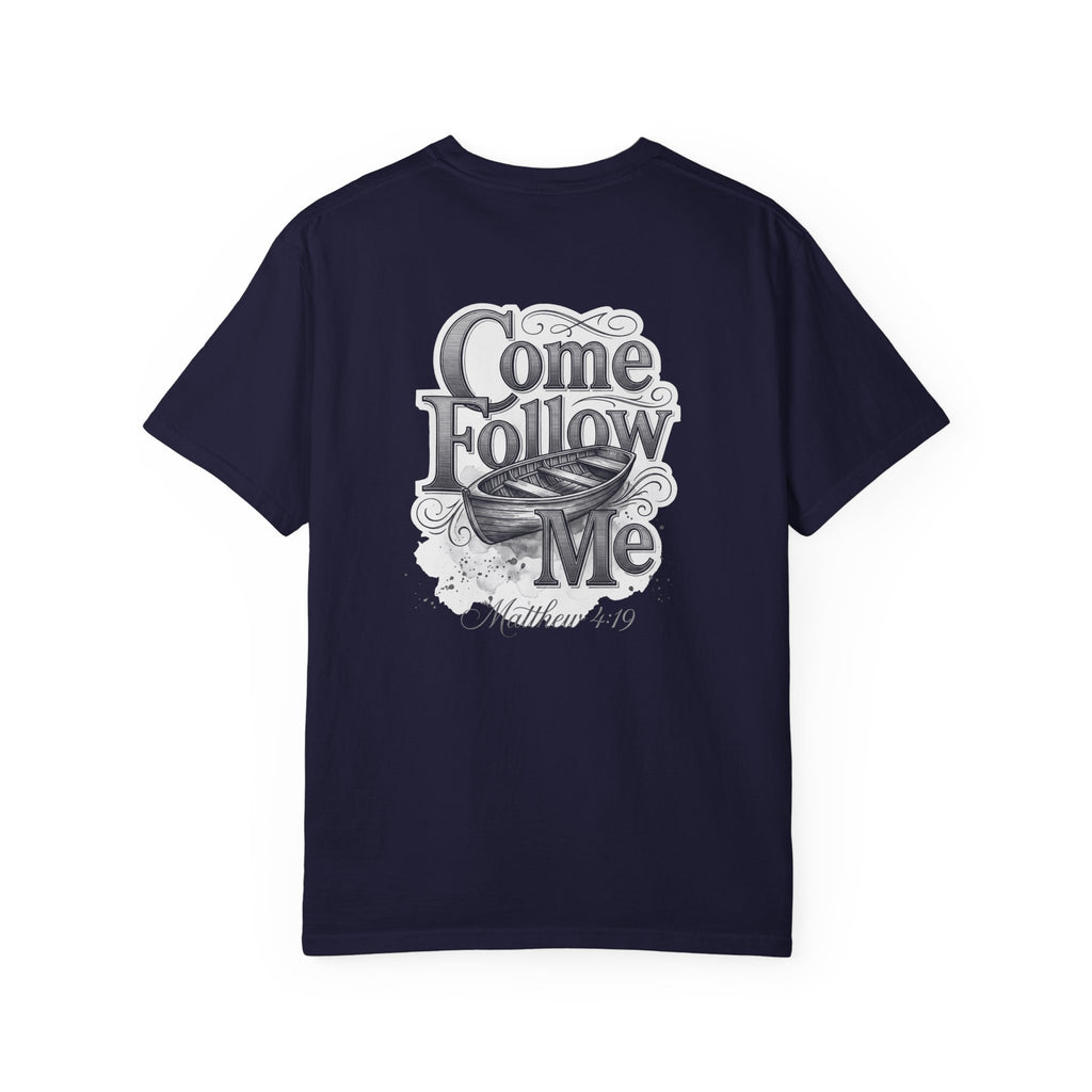 Come follow me Christian Cross T-Shirt — "I Surrender All" Vintage Faith Graphic Tee