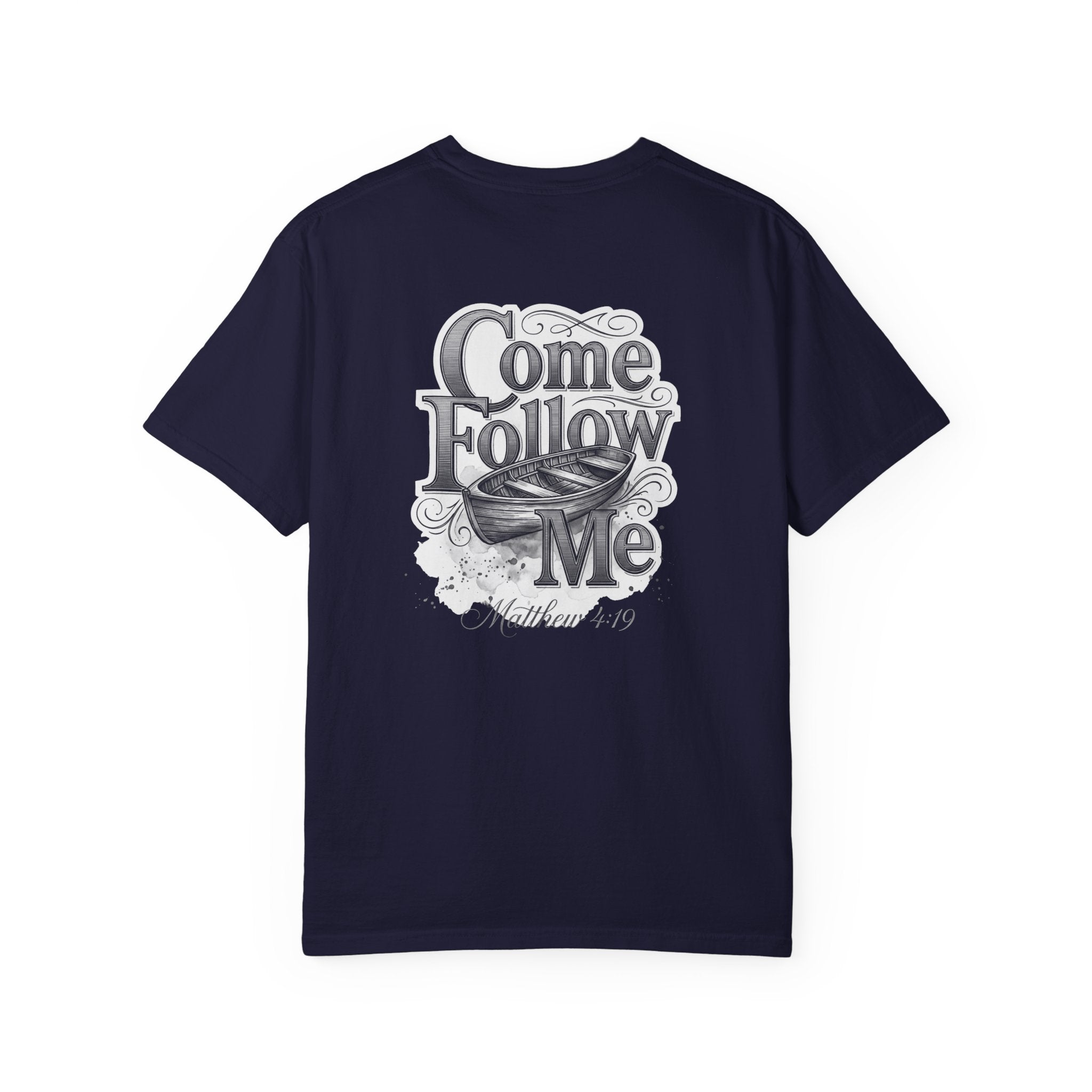 Come follow me Christian Cross T-Shirt — "I Surrender All" Vintage Faith Graphic Tee