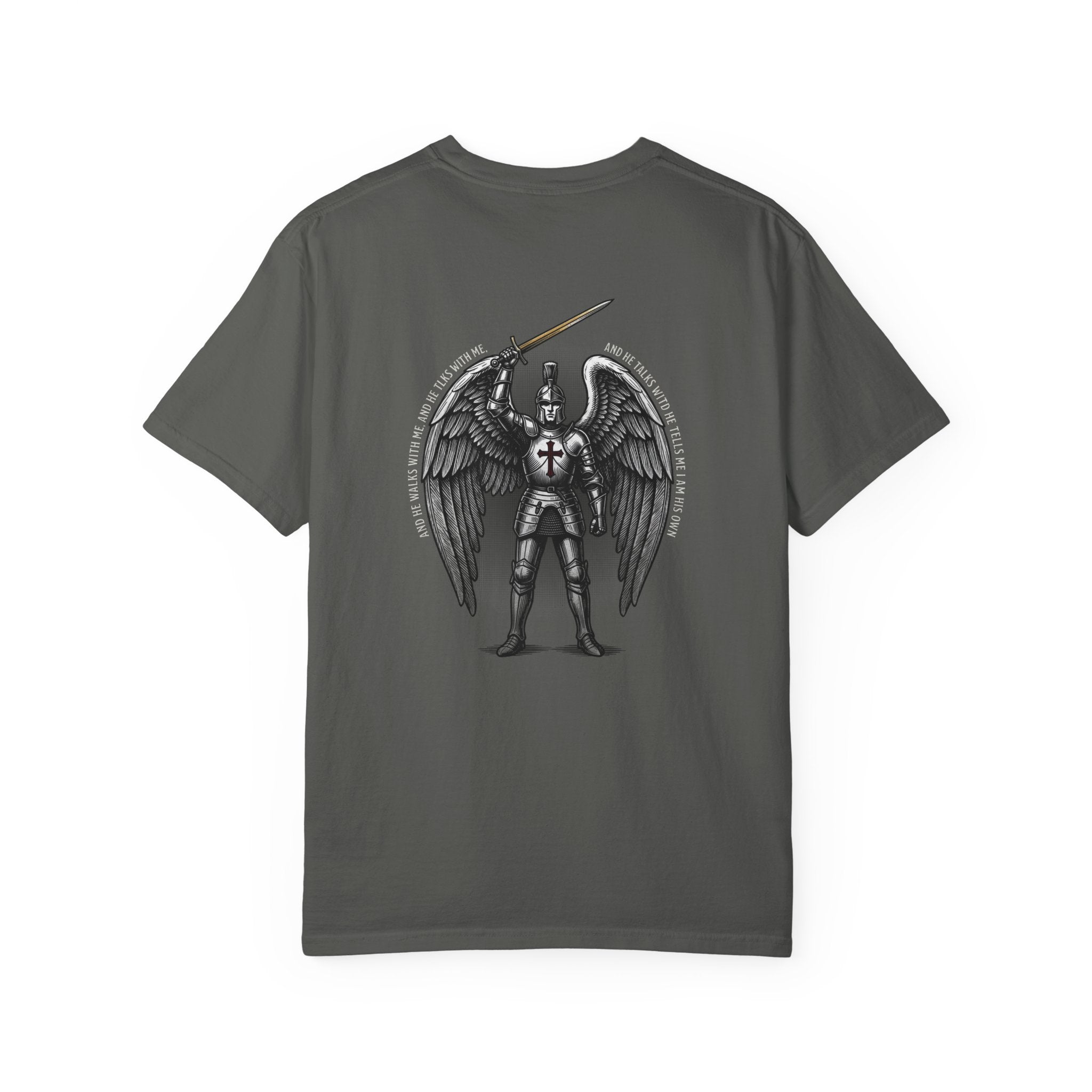 Knight Angel Cross T-Shirt — Armor Angel Graphic Tee