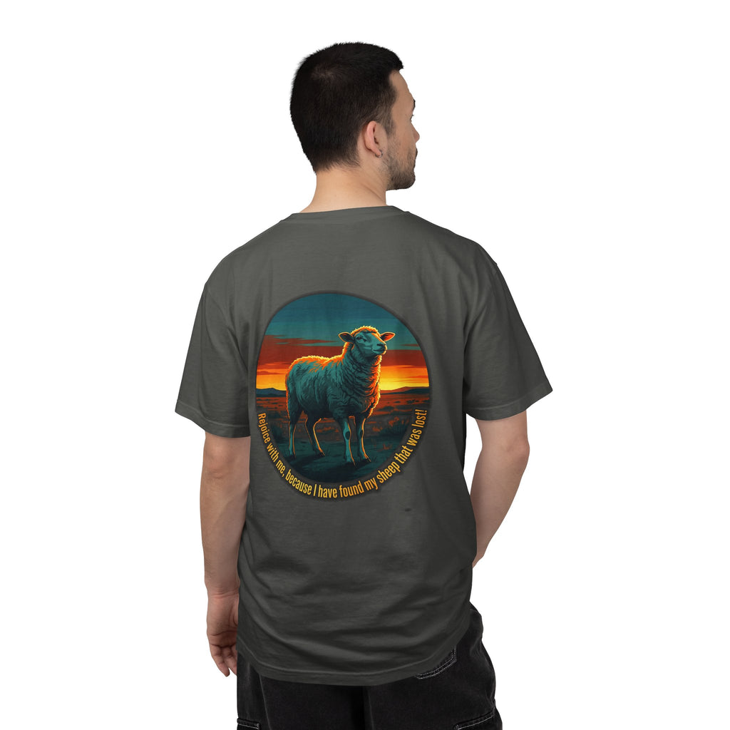 Christian Sheep T-Shirt — 'I Know My Sheep' Garment-Dyed Tee