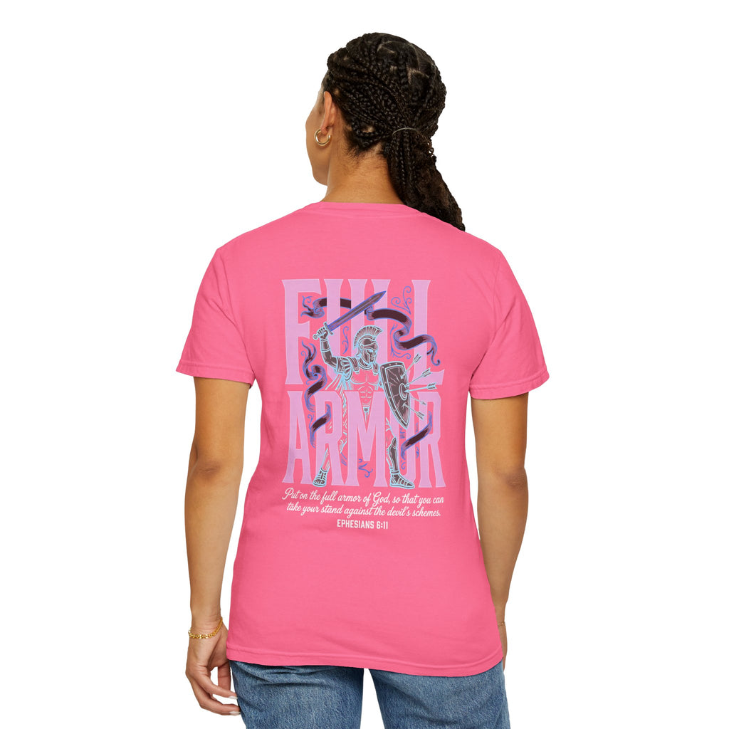 Full Armor T-Shirt — Christian Cross Graphic Tee (Ephesians 6:11)
