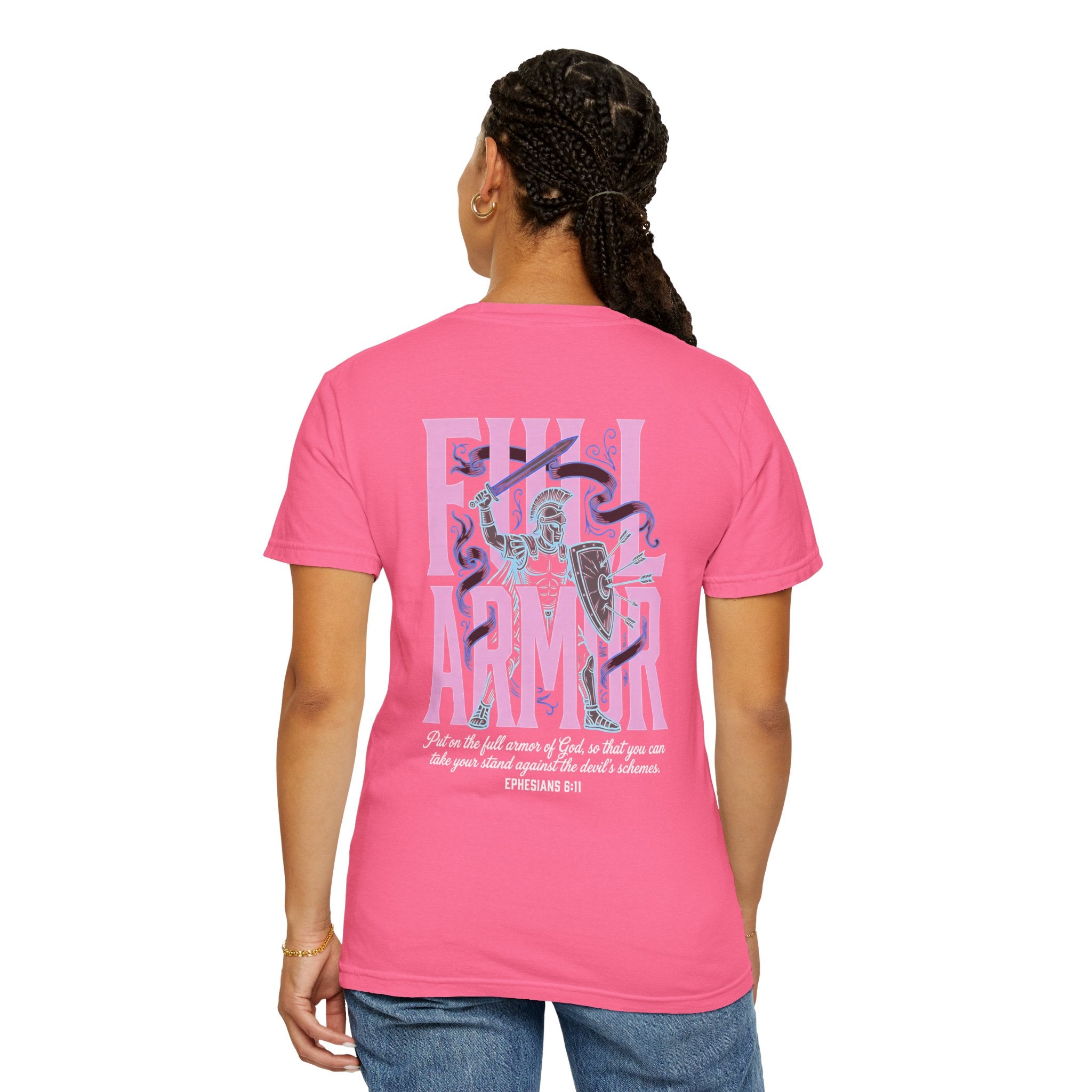 Full Armor T-Shirt — Christian Cross Graphic Tee (Ephesians 6:11)