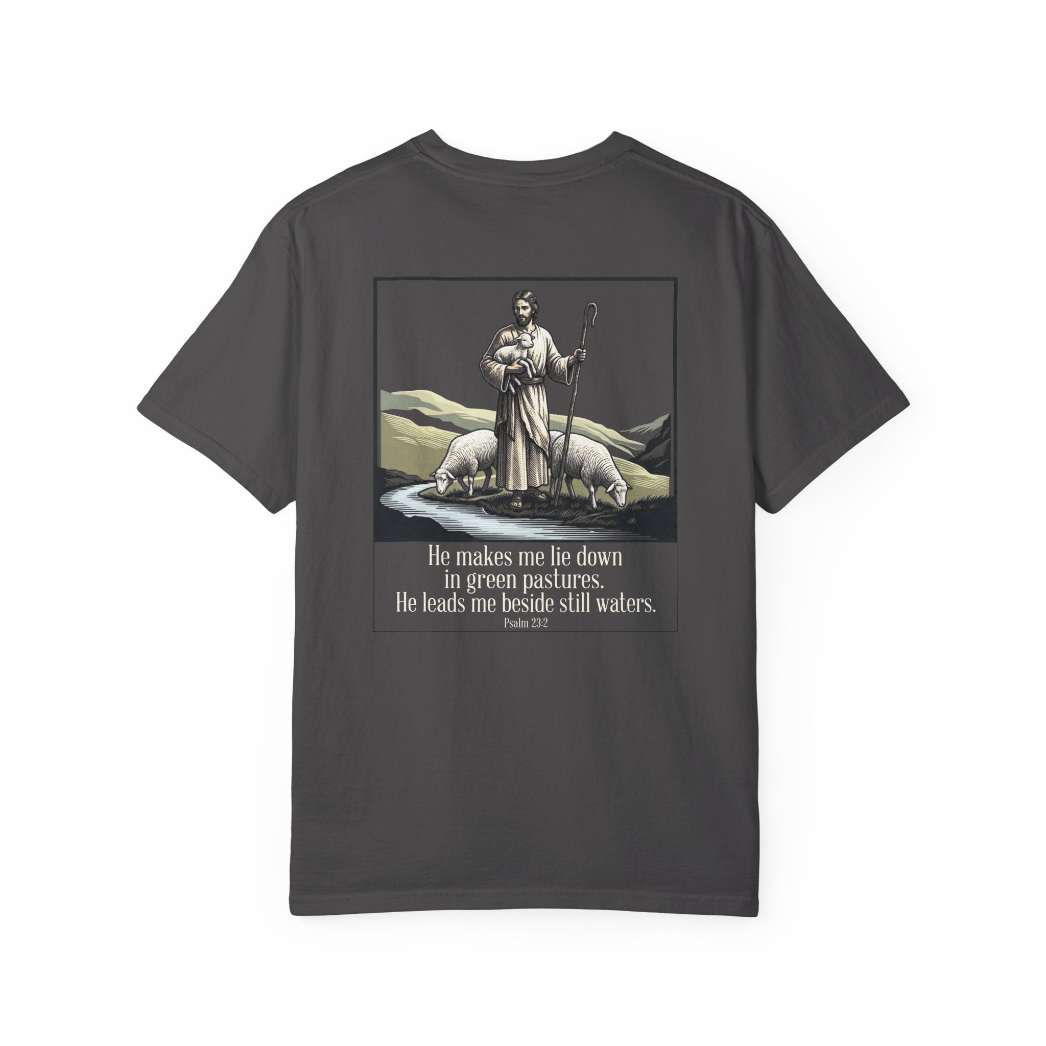 Green pastures T-shirt | Christian Cross Tee