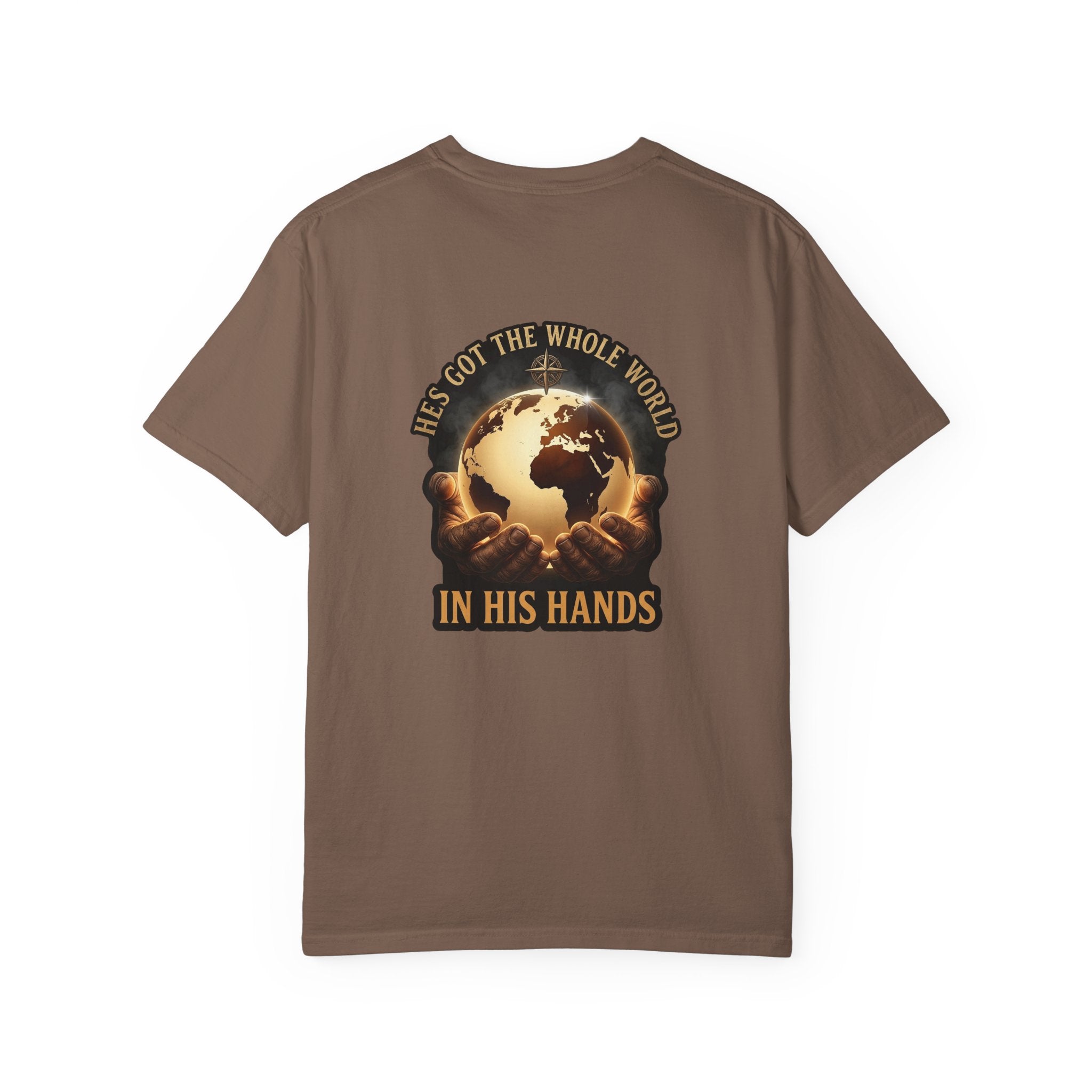 Christian Cross T-Shirt — "He’s Got the Whole World in His Hands" Graphic Tee